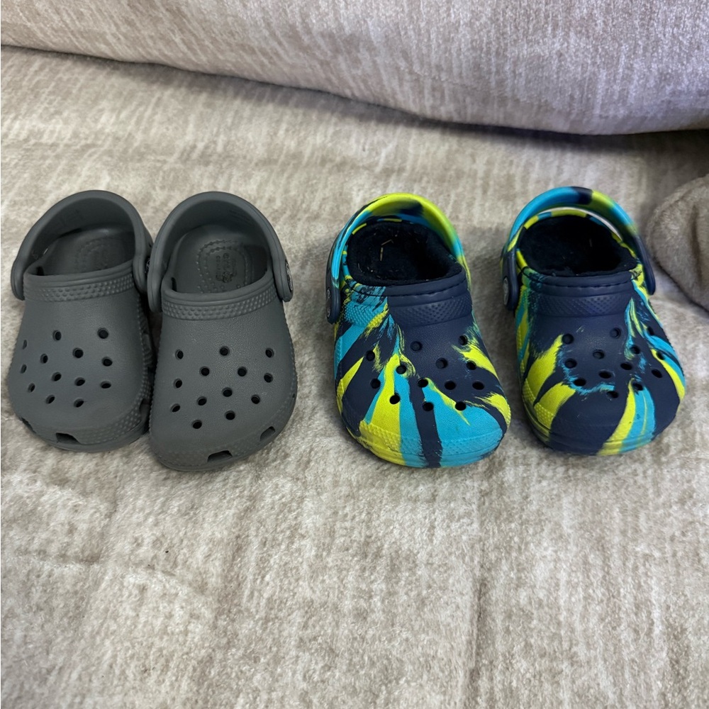 Baby boy crocs size 5C